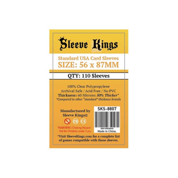 Sleeve Kings Standard USA Card Sleeves (56x87mm) Οργάνωση
